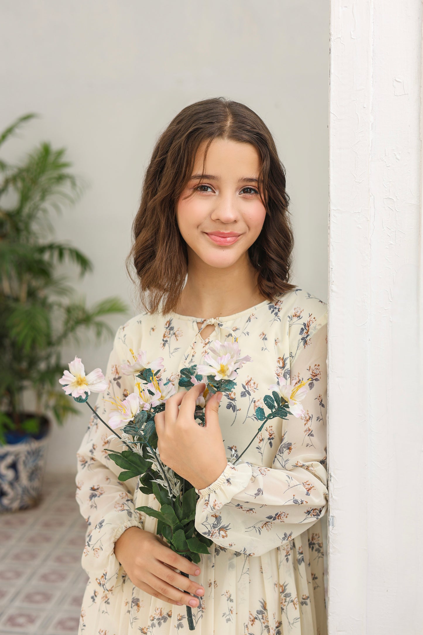 Ivory Bloom - Chiffon