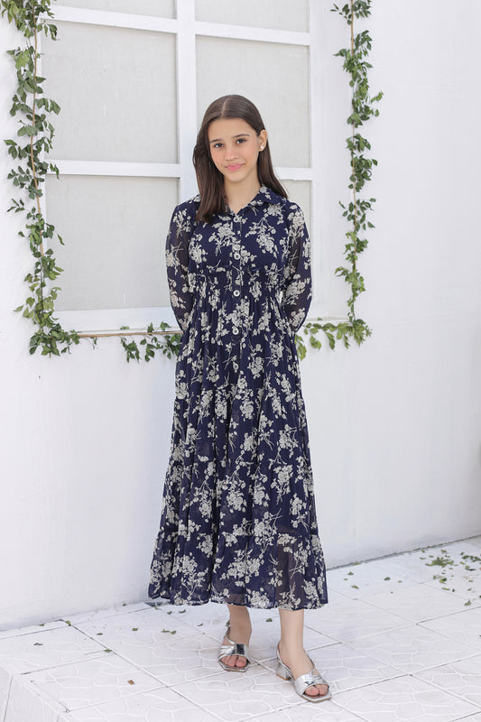 Blue Bloom - Chiffon