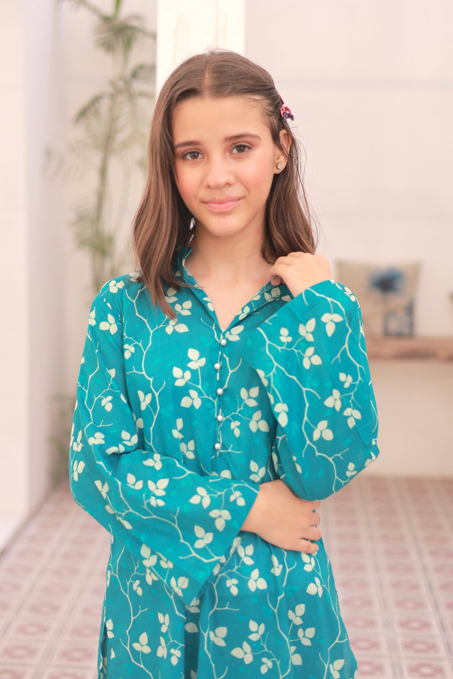 Teal Bloom - Lawn 2pc