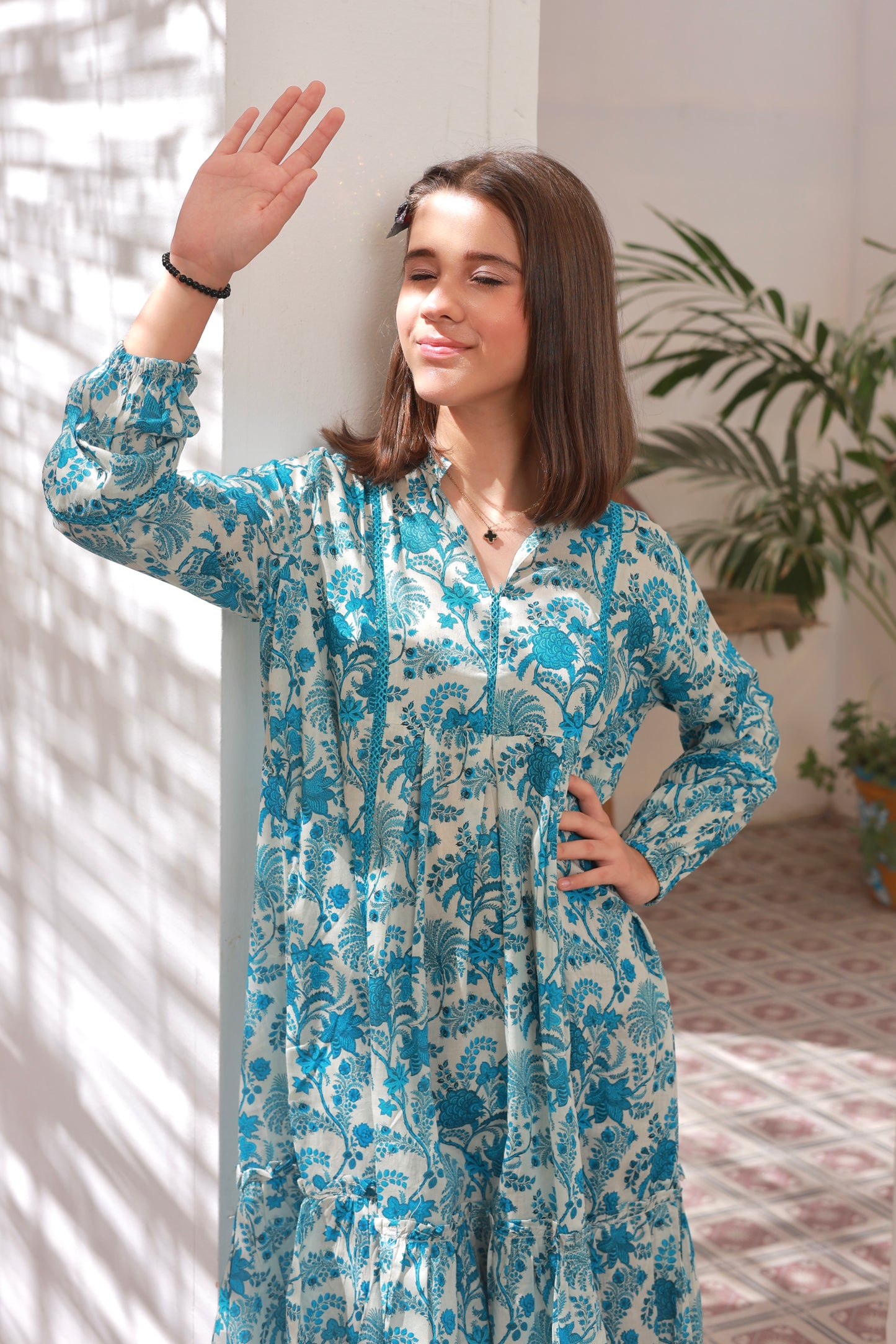 Blue Petal - Cotton Lawn