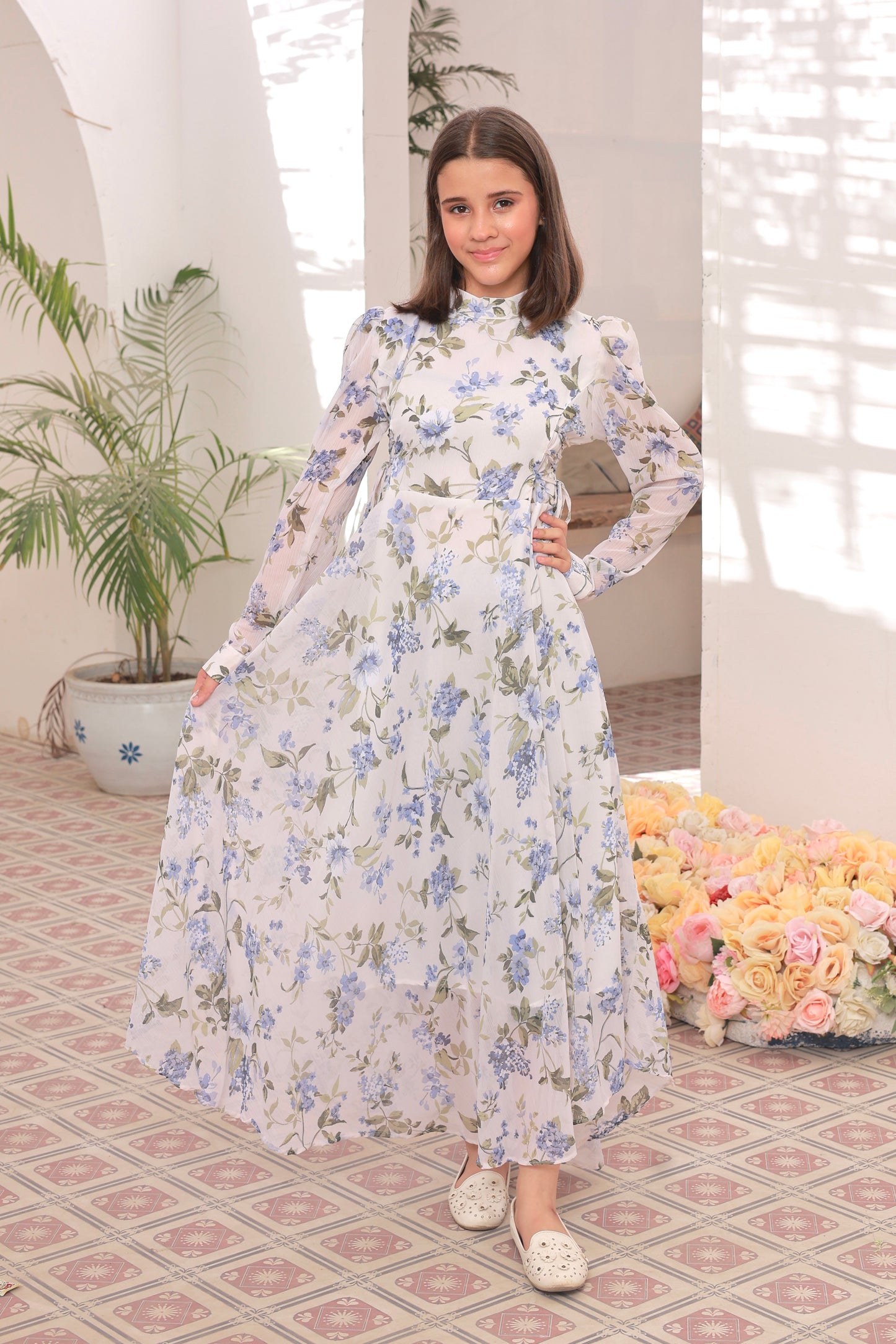 Whispering Blue - Chiffon