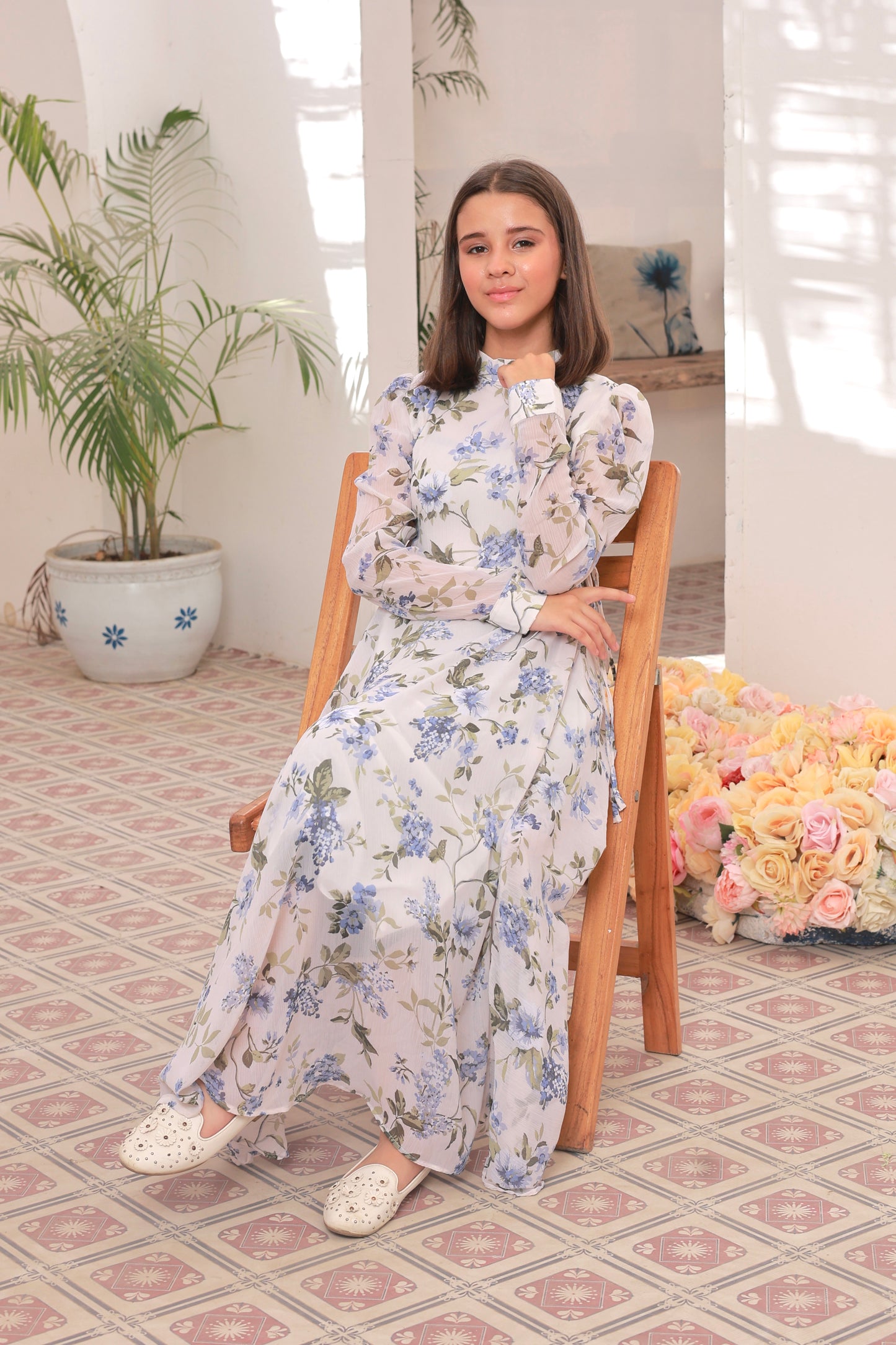 Whispering Blue - Chiffon