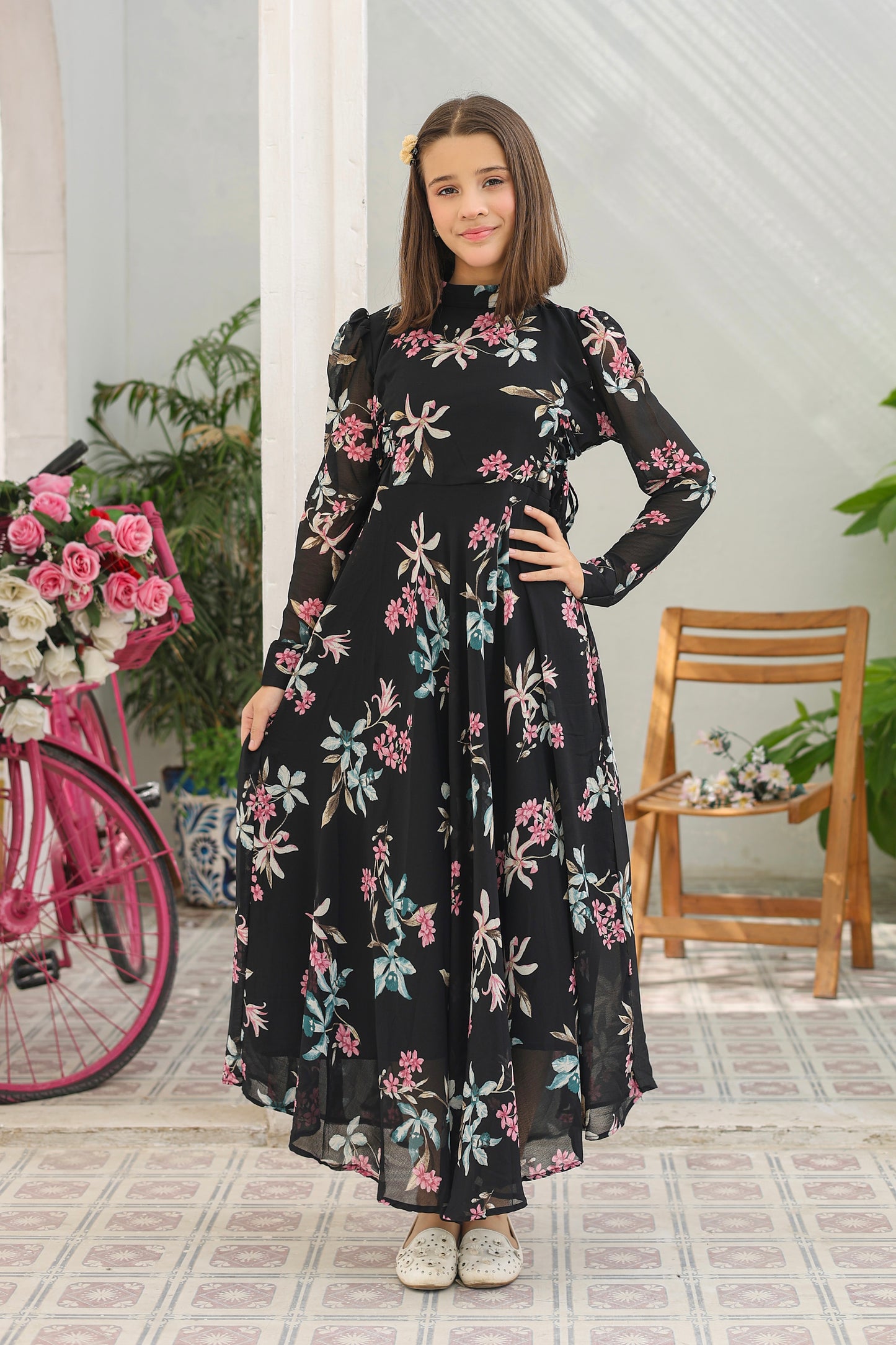 Midnight Blossom - Chiffon