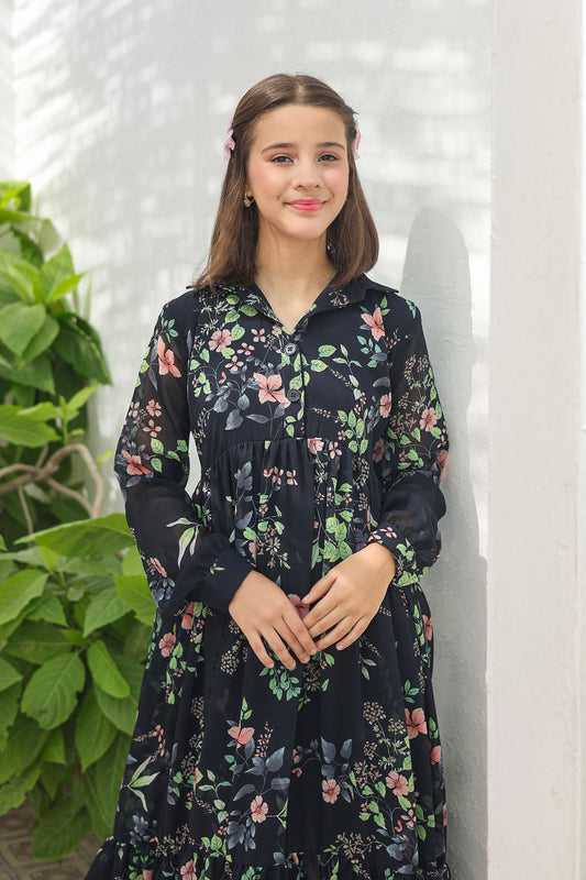 Emerald Bloom - Chiffon