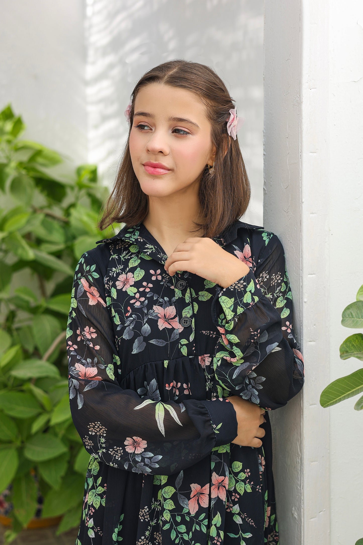 Emerald Bloom - Chiffon