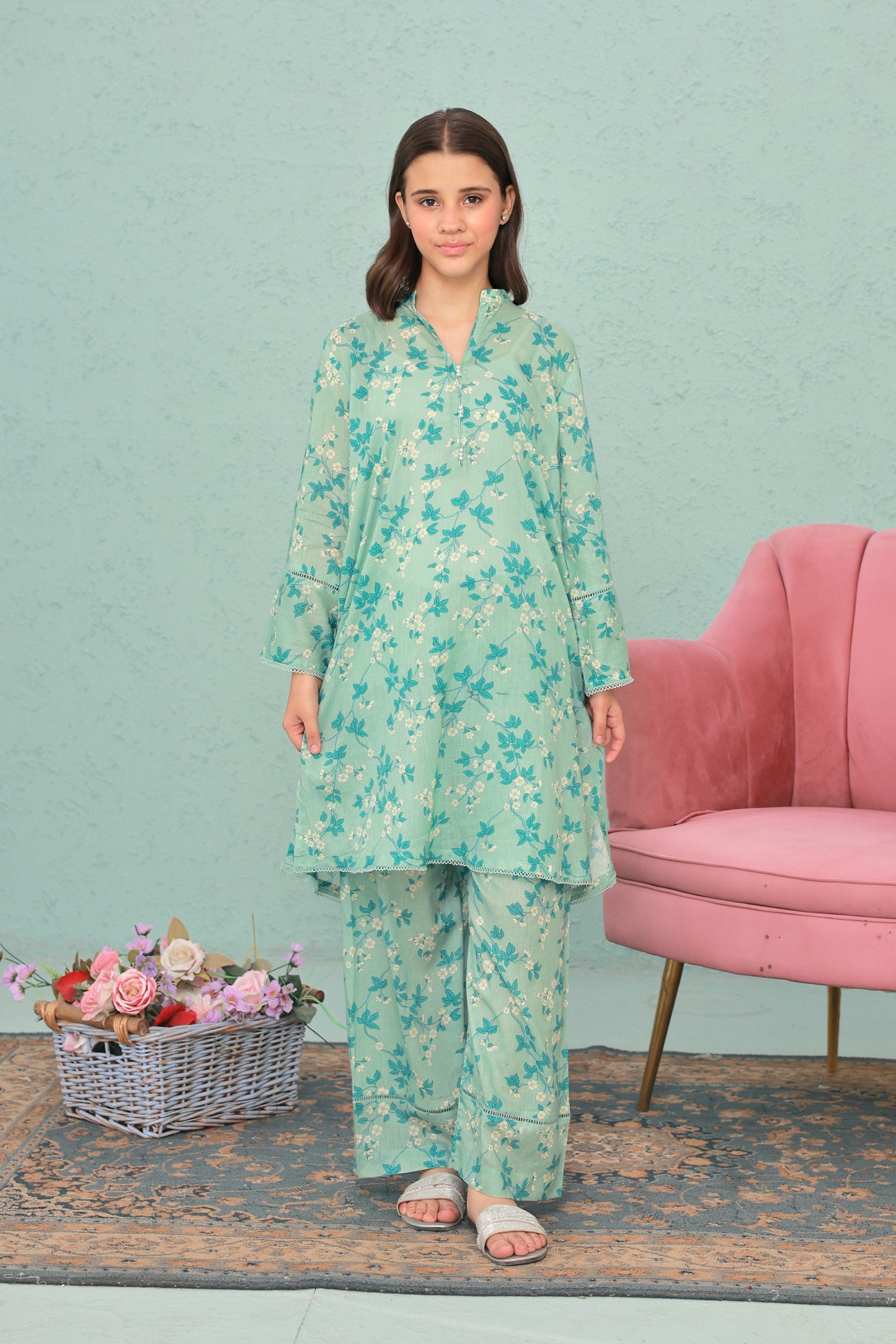 Mint Green - Lawn 2pc