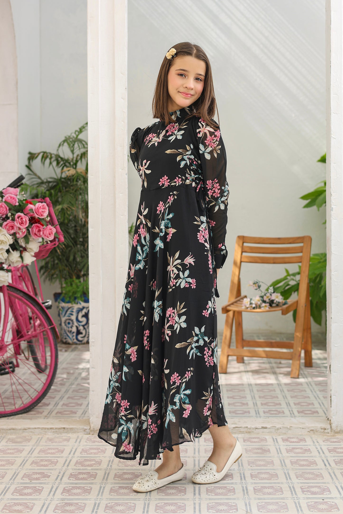 Midnight Blossom - Chiffon