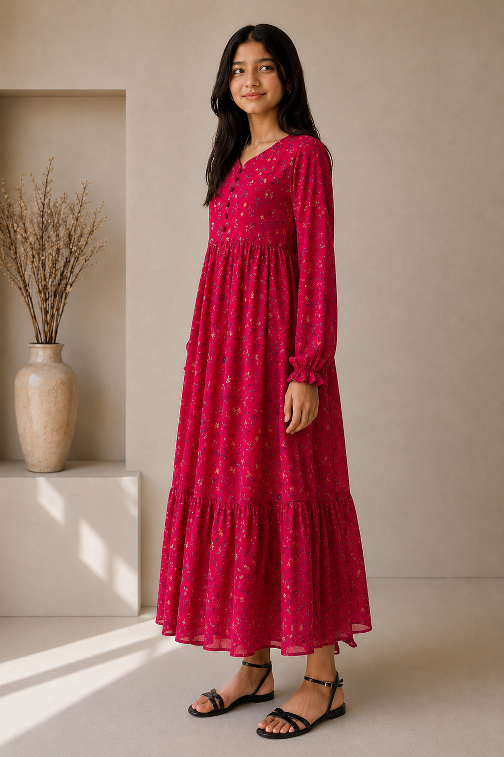 Berry Bloom - Chiffon