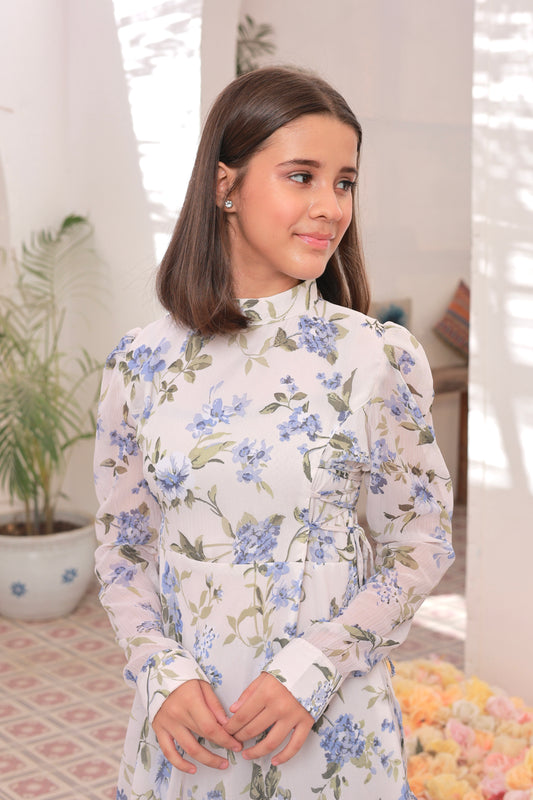 Whispering Blue - Chiffon