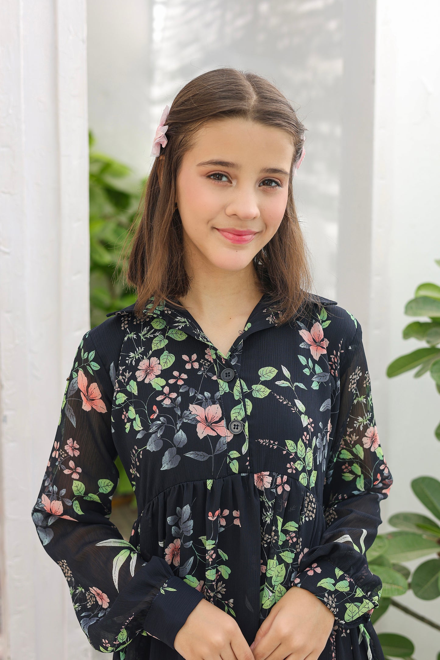 Emerald Bloom - Chiffon
