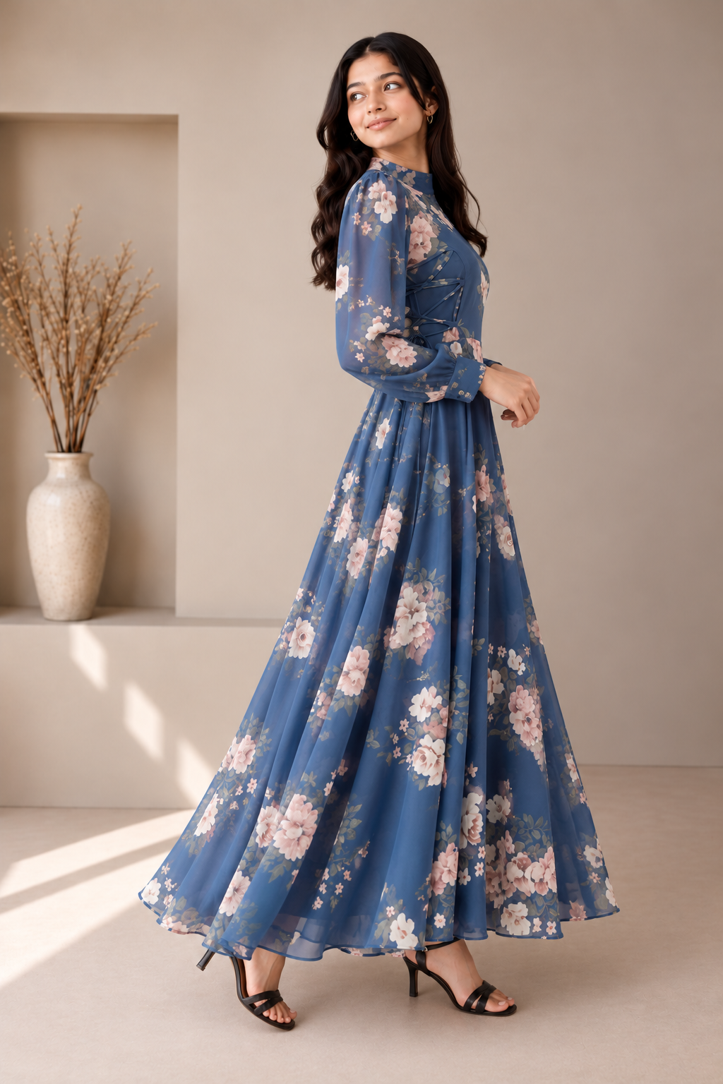 Midnight Blossom - Chiffon