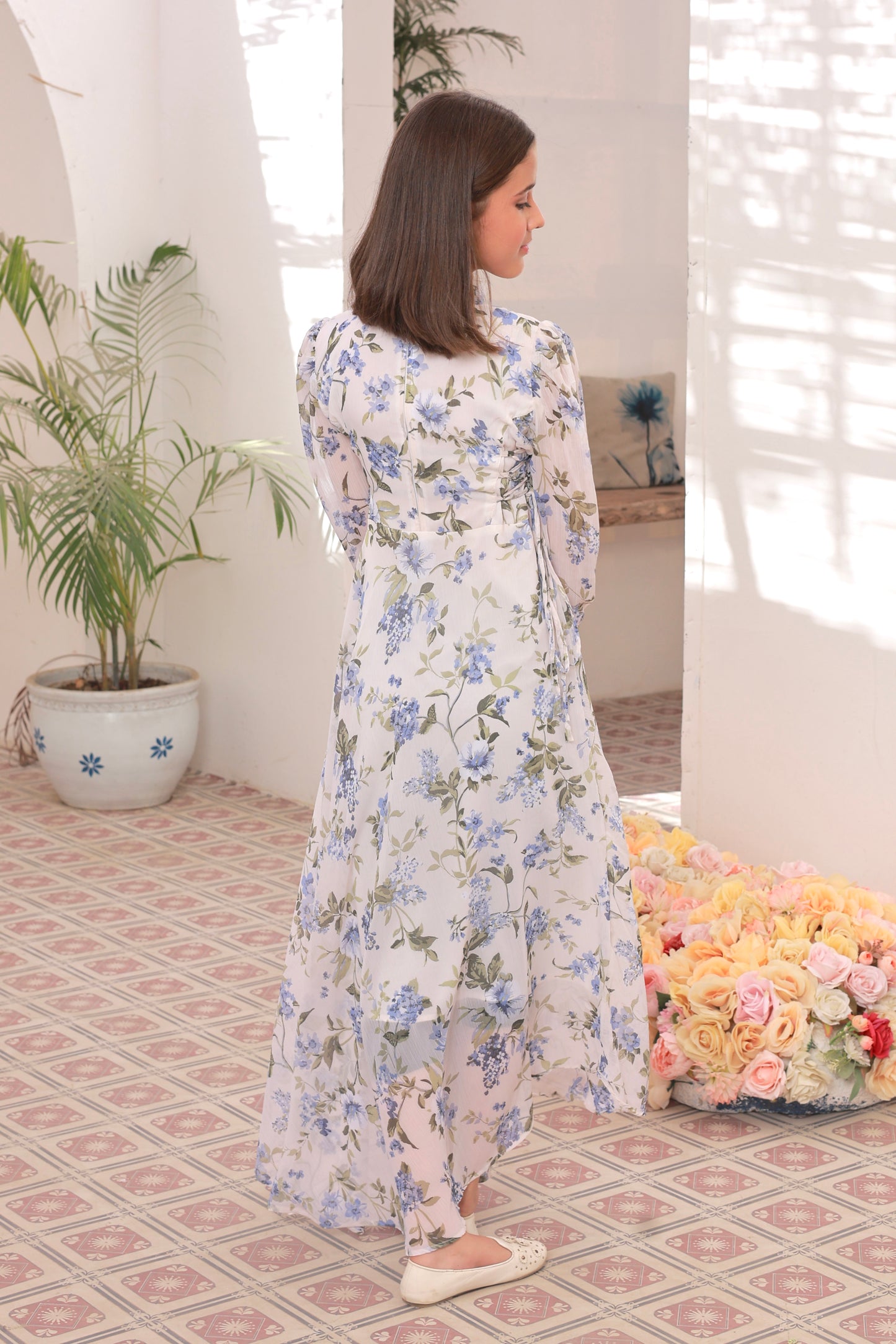 Whispering Blue - Chiffon