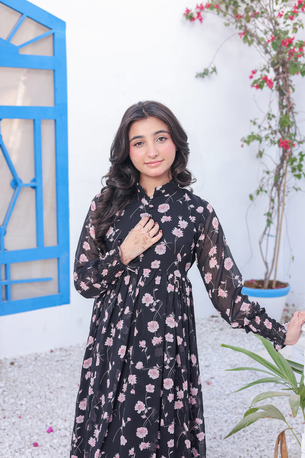 Blush in Black β Chiffon