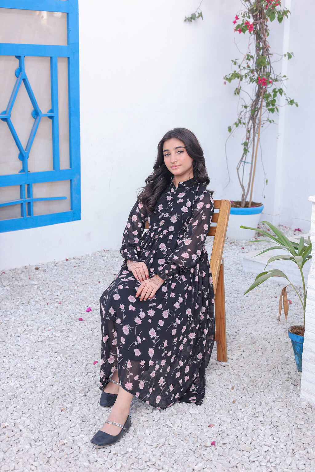 Blush in Black – Chiffon