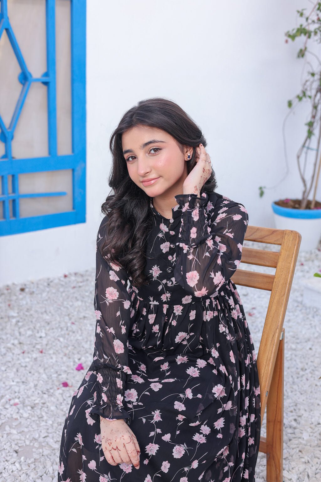 Blush in Black – Chiffon