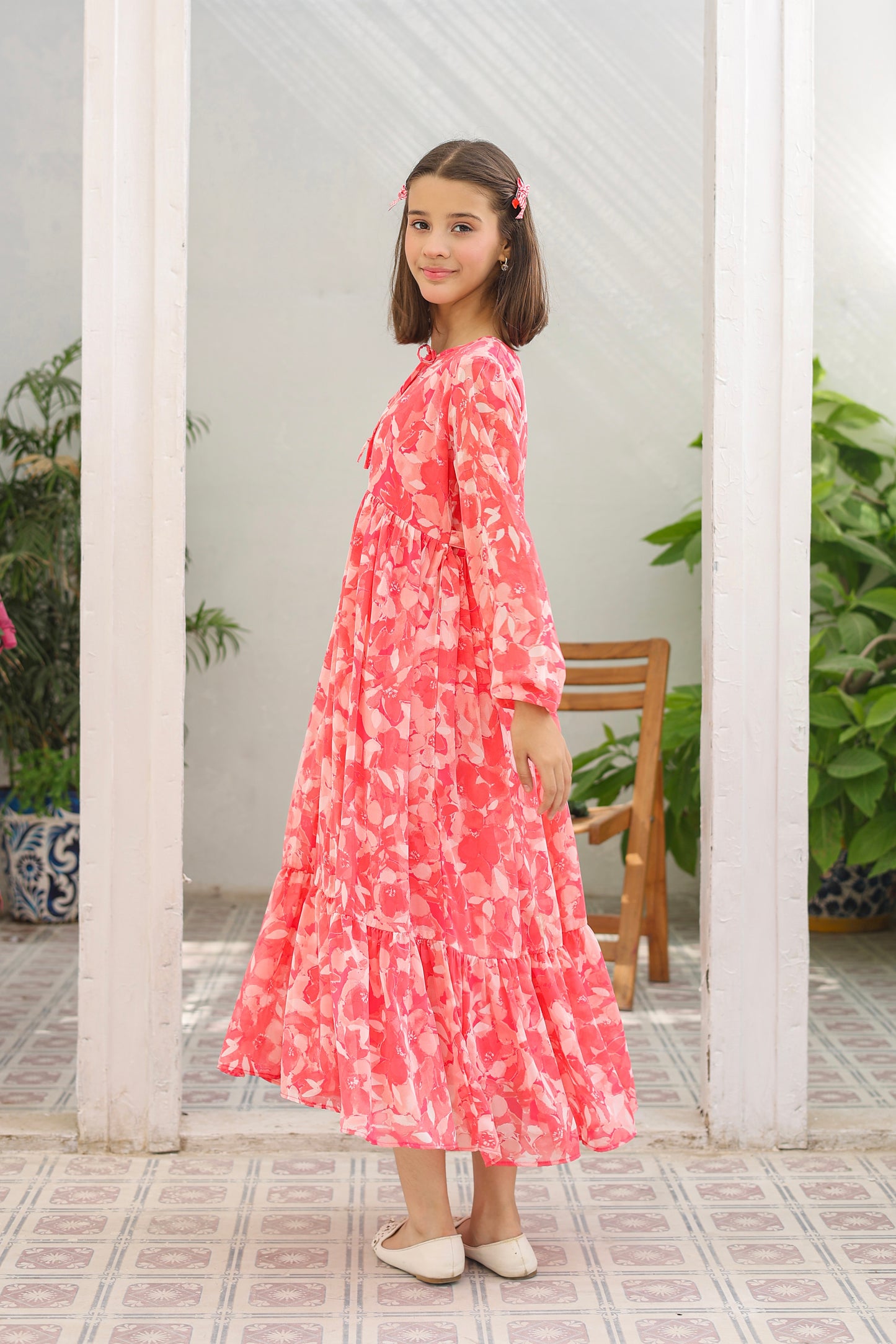 Coral Bloom - Chiffon