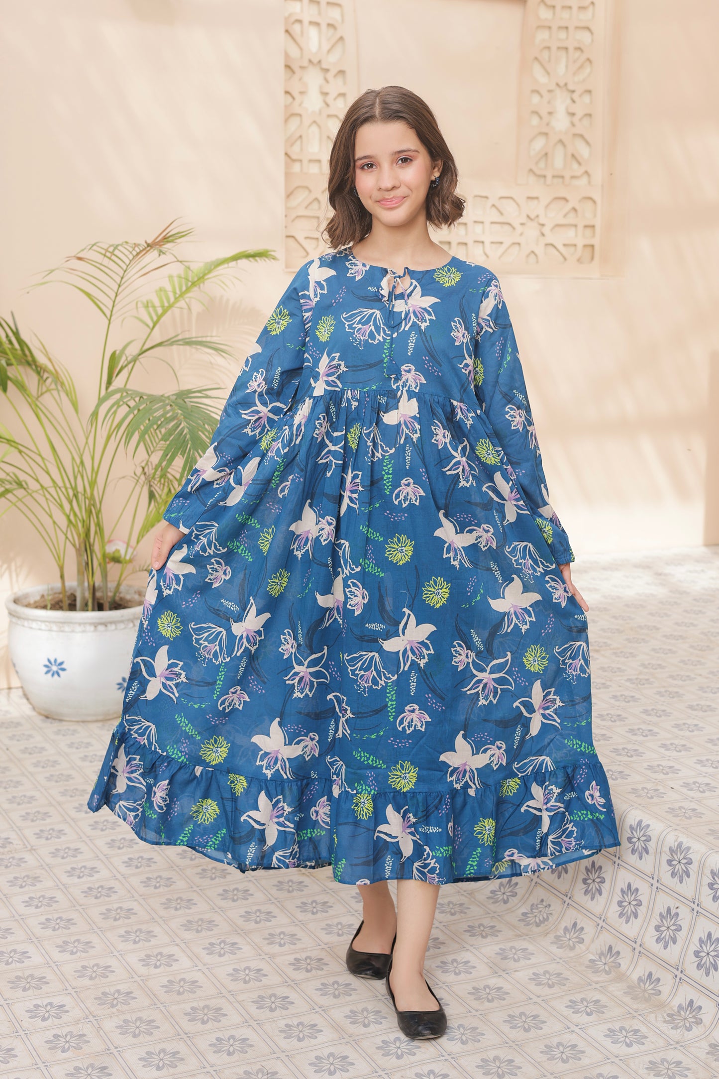 Ocean Lily - Cotton Lawn