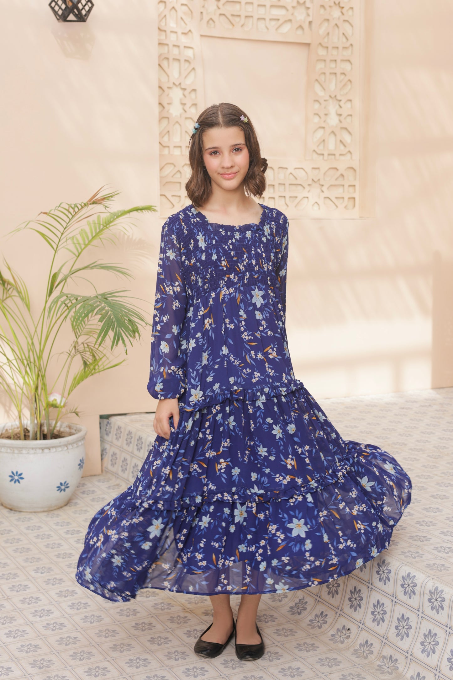 Moonlit Petals - Chiffon