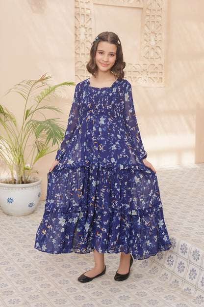 Moonlit Petals - Chiffon