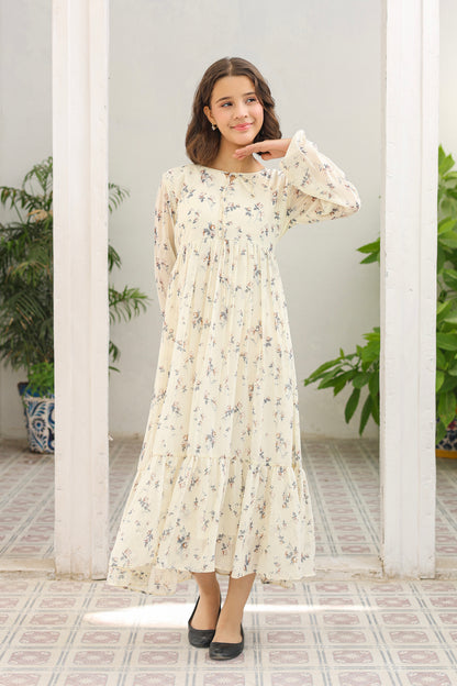 Ivory Bloom - Chiffon