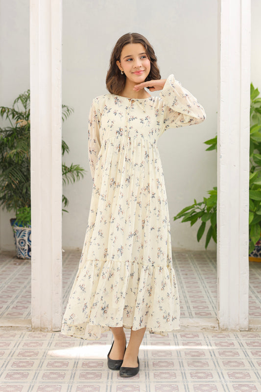 Ivory Bloom - Chiffon