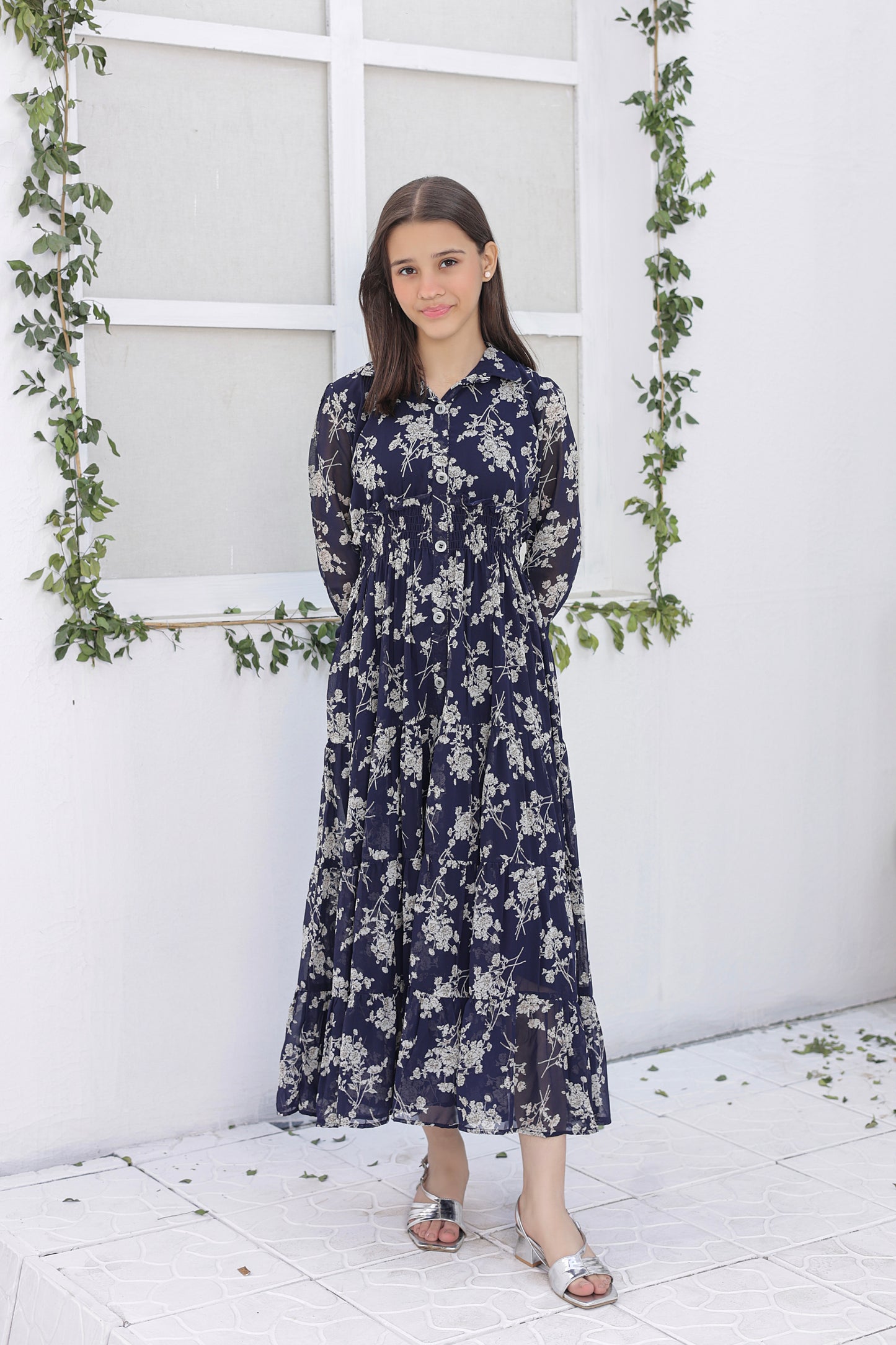 Blue Bloom - Chiffon
