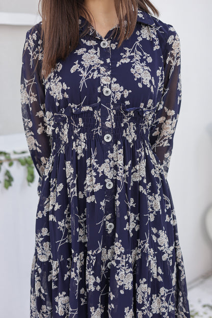 Blue Bloom - Chiffon