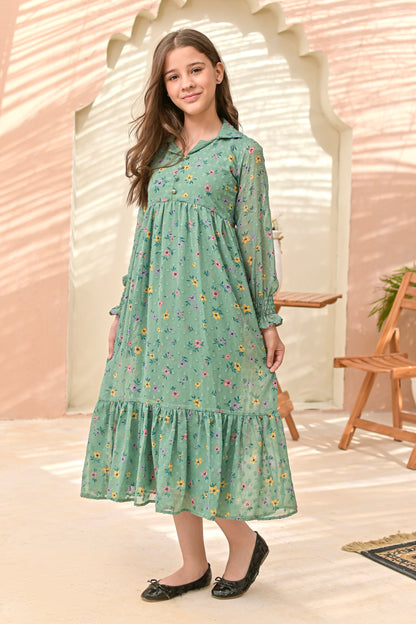 Mint Green - Broshia Chiffon