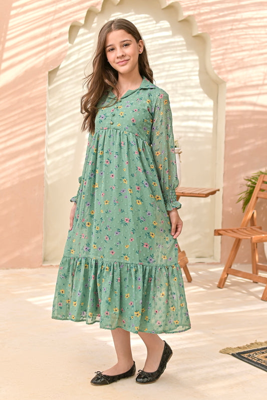 Mint Green - Broshia Chiffon
