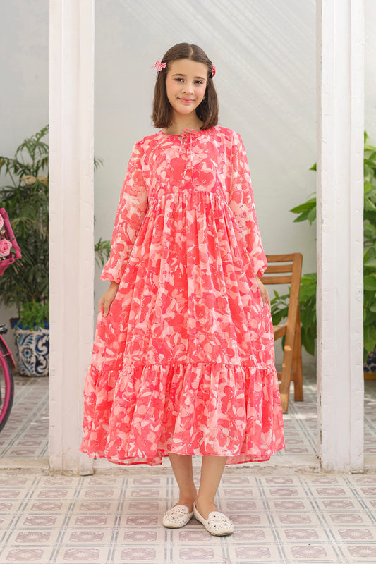 Coral Bloom - Chiffon
