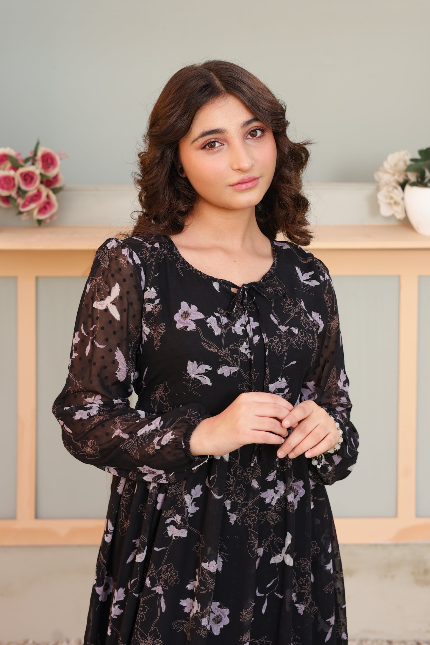 Black Orchid - Broshia Chiffon