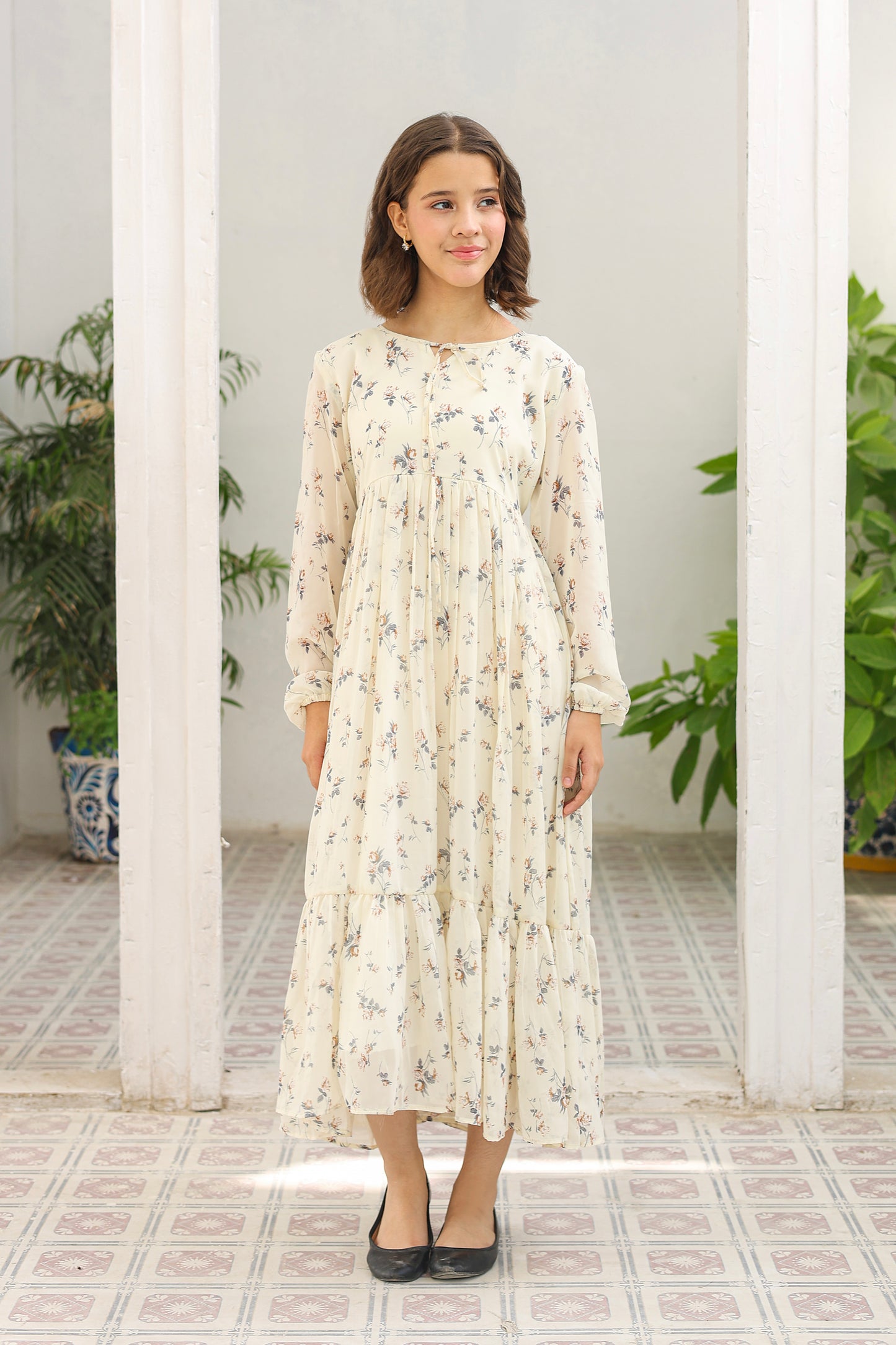 Ivory Bloom - Chiffon