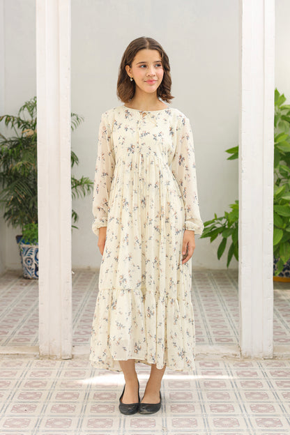 Ivory Bloom - Chiffon