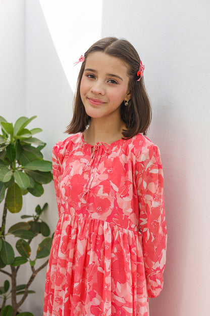 Coral Bloom - Chiffon