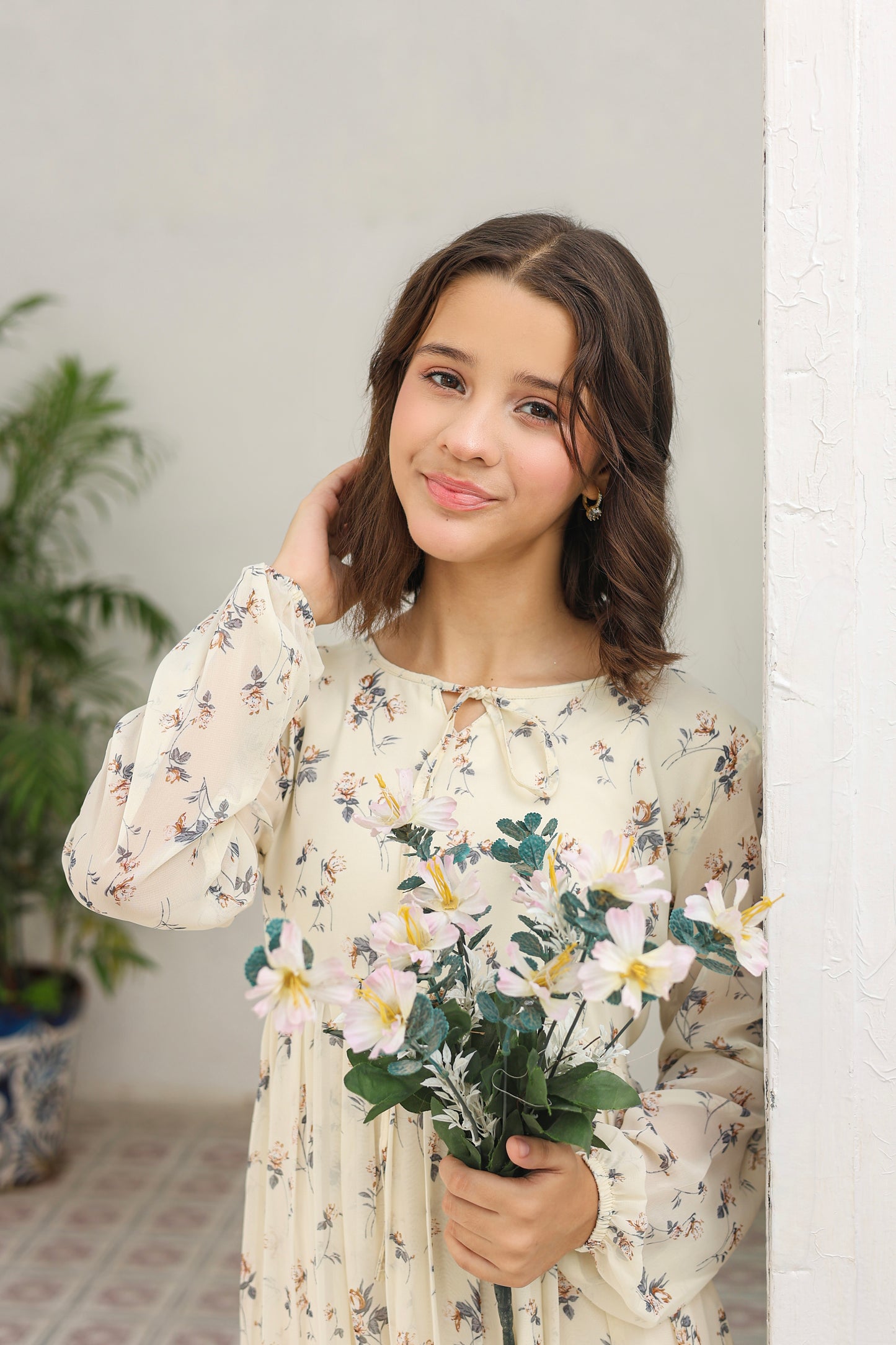 Ivory Bloom - Chiffon