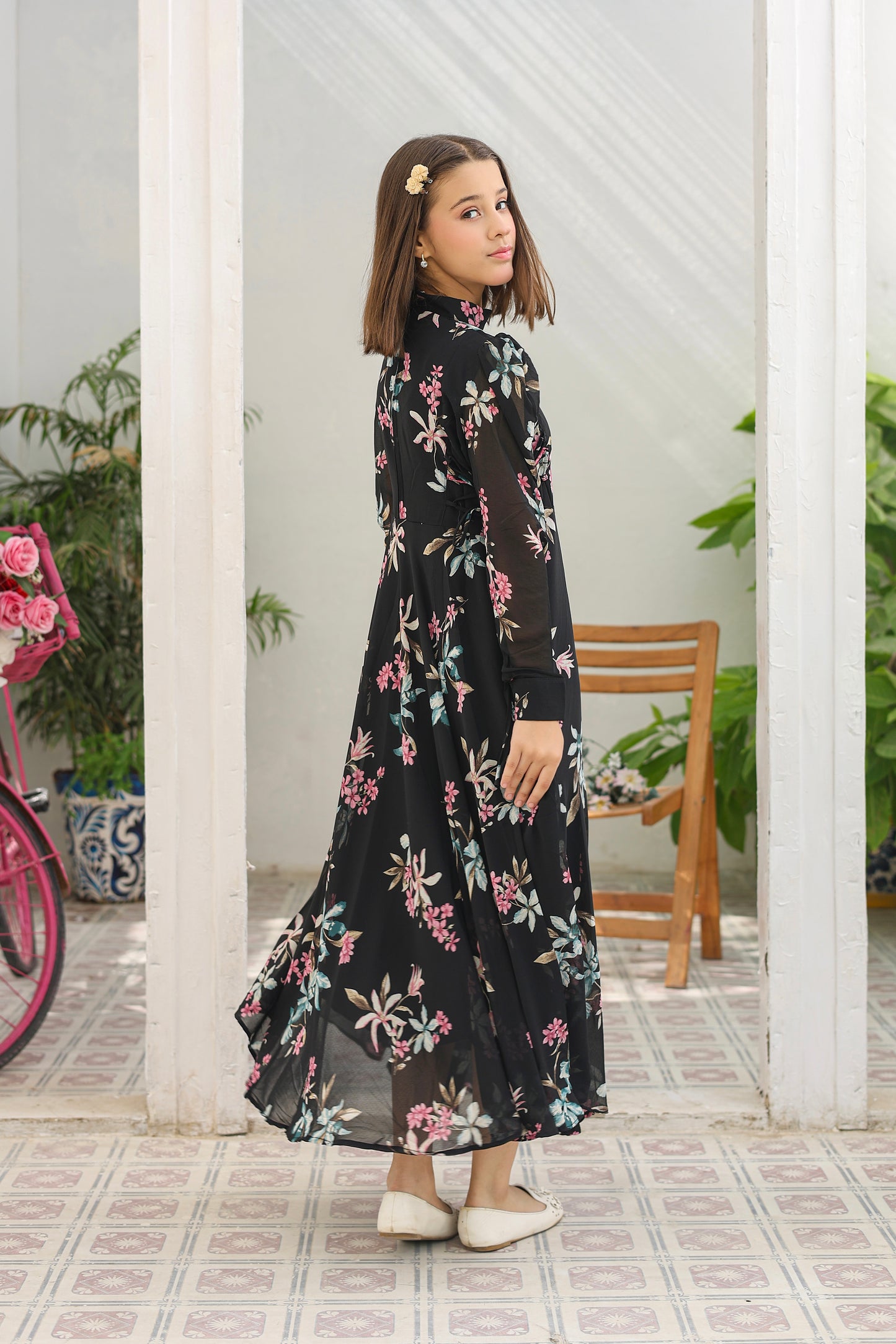 Midnight Blossom - Chiffon