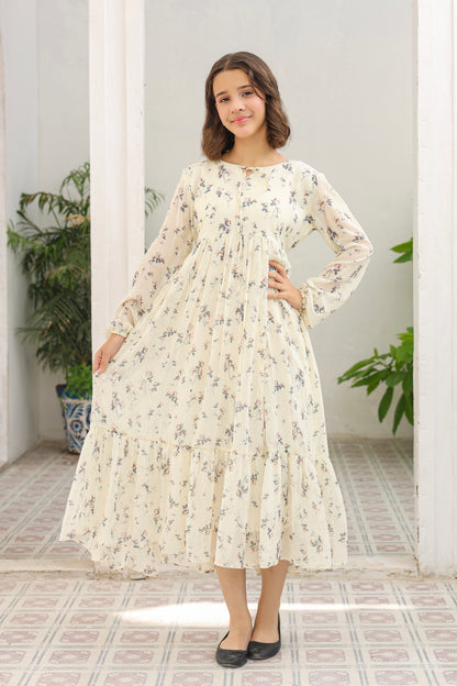 Ivory Bloom - Chiffon
