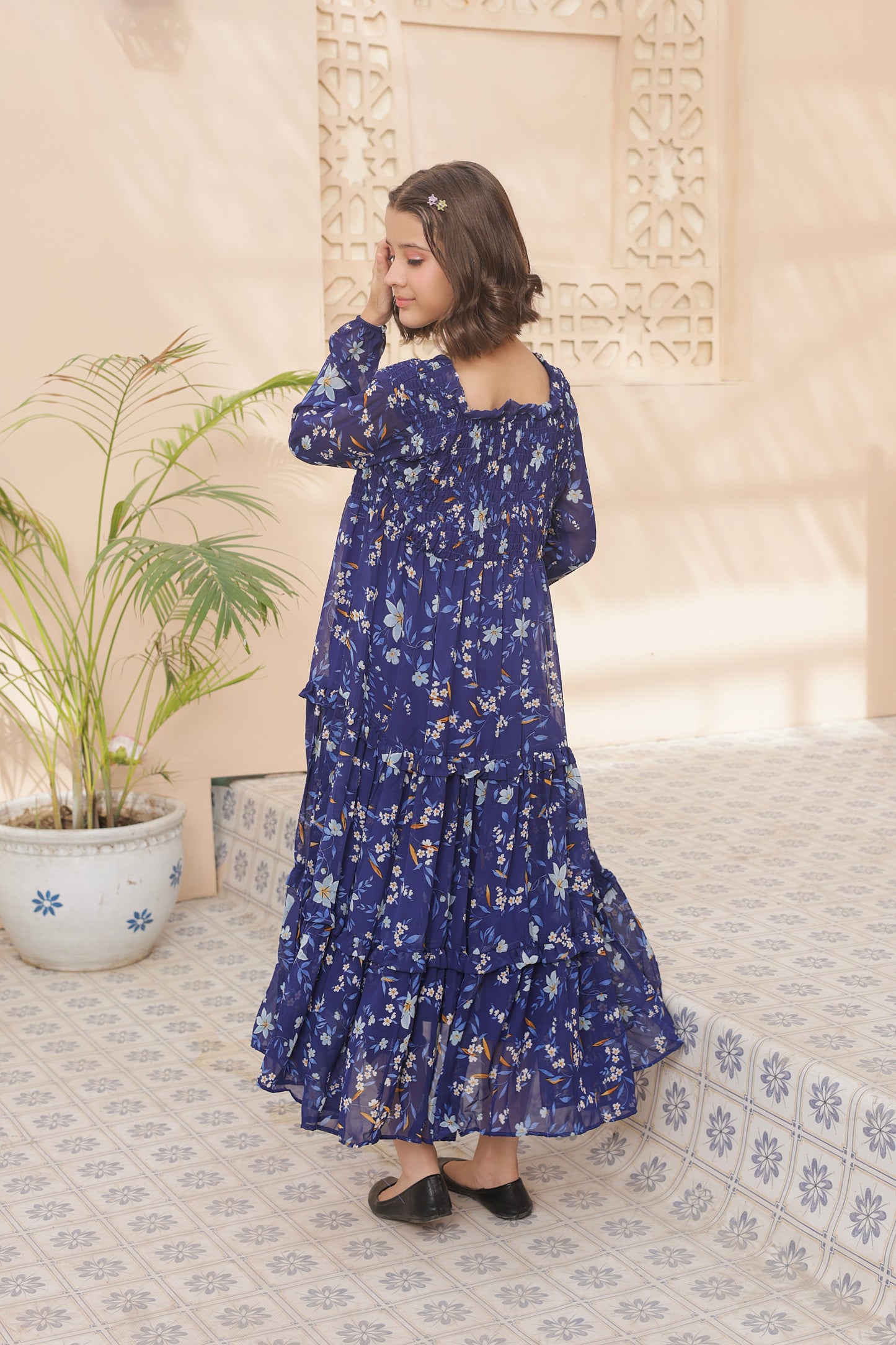 Moonlit Petals - Chiffon