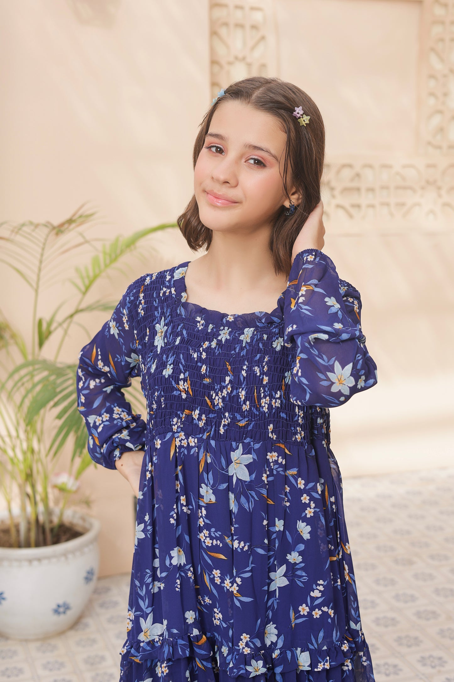 Moonlit Petals - Chiffon