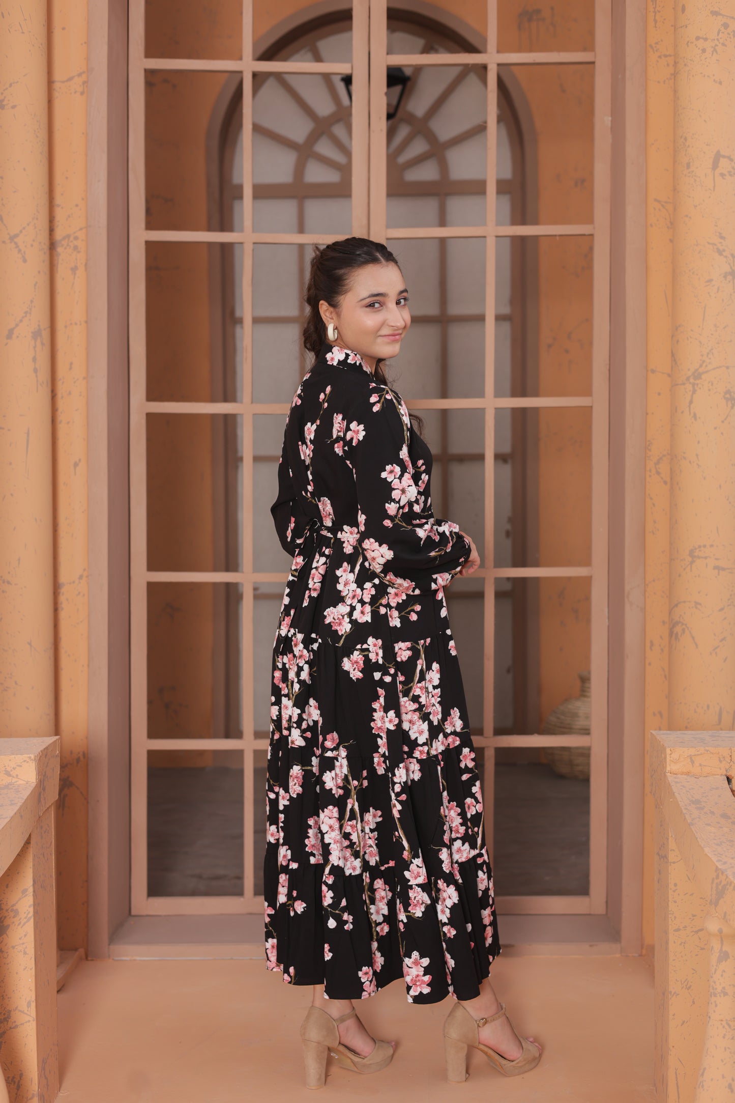 Black Cherry Bloom - Linen