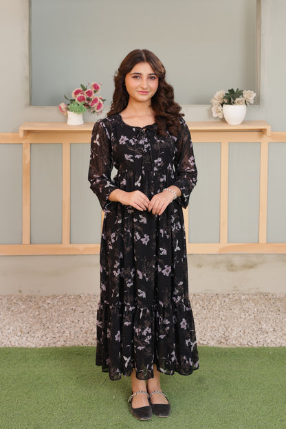 Black Orchid - Broshia Chiffon