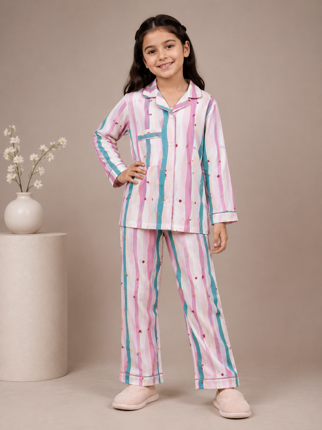 Rainbow Stripe 2pc - Night Suit