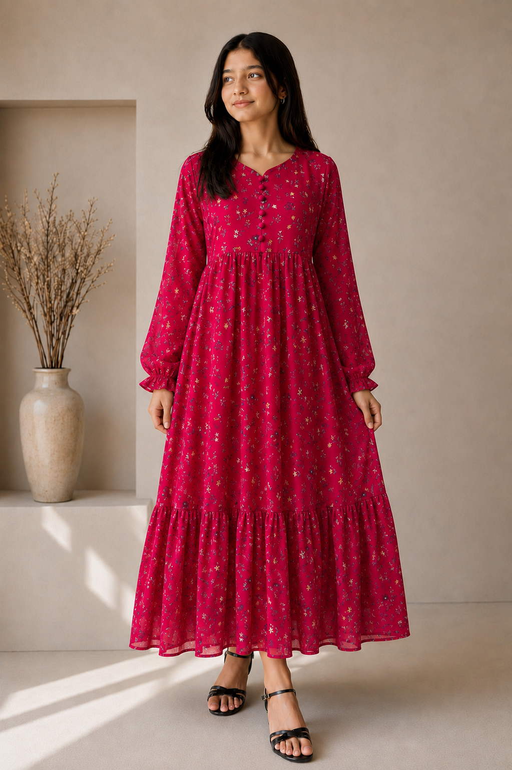 Berry Bloom - Chiffon