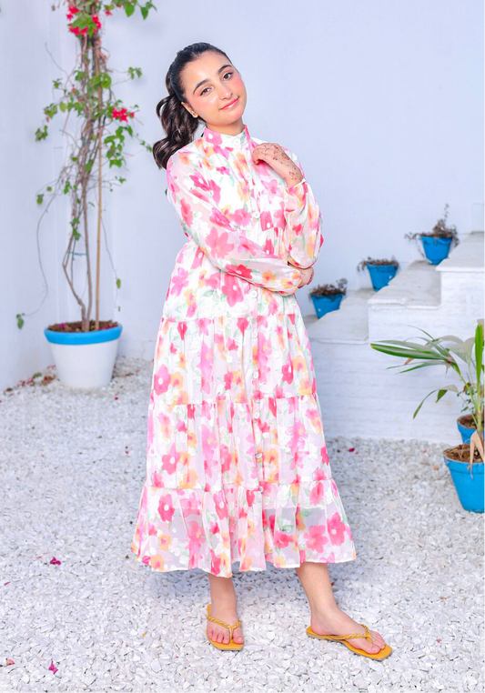 White Blossom – Broshia Chiffon