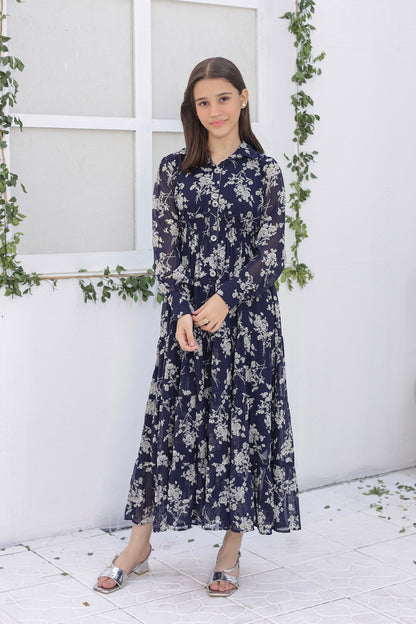 Blue Bloom - Chiffon