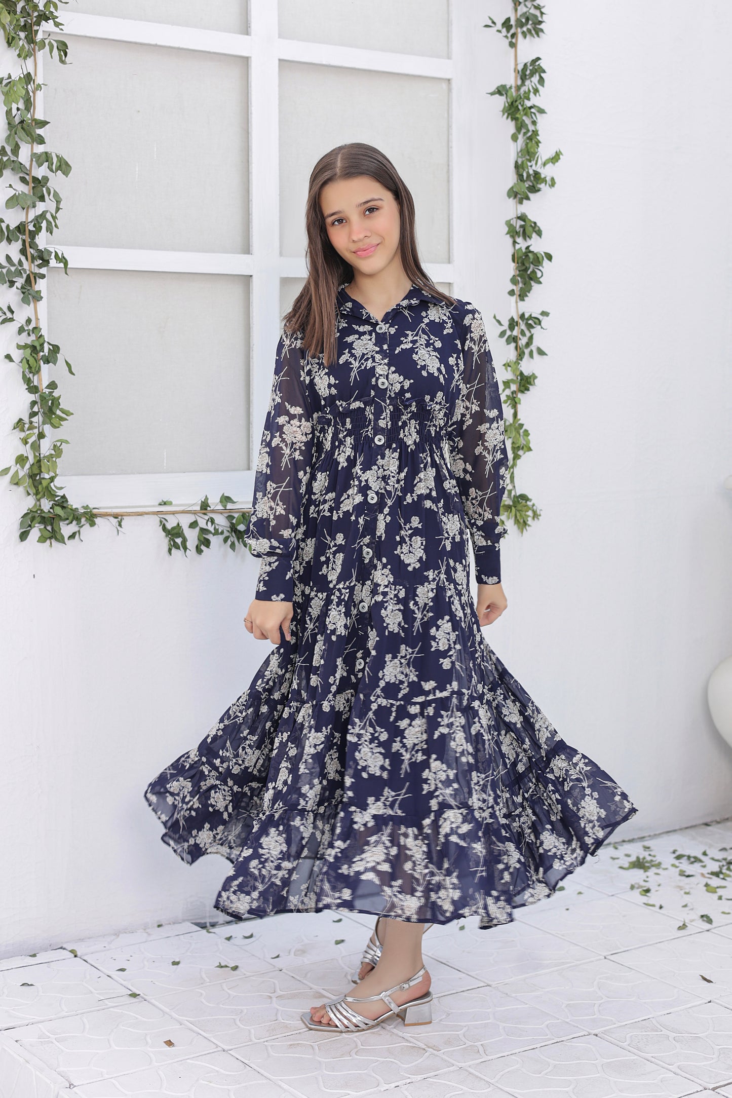 Blue Bloom - Chiffon