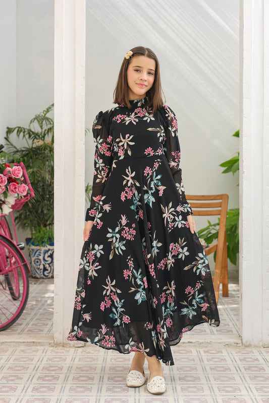 Midnight Blossom - Chiffon