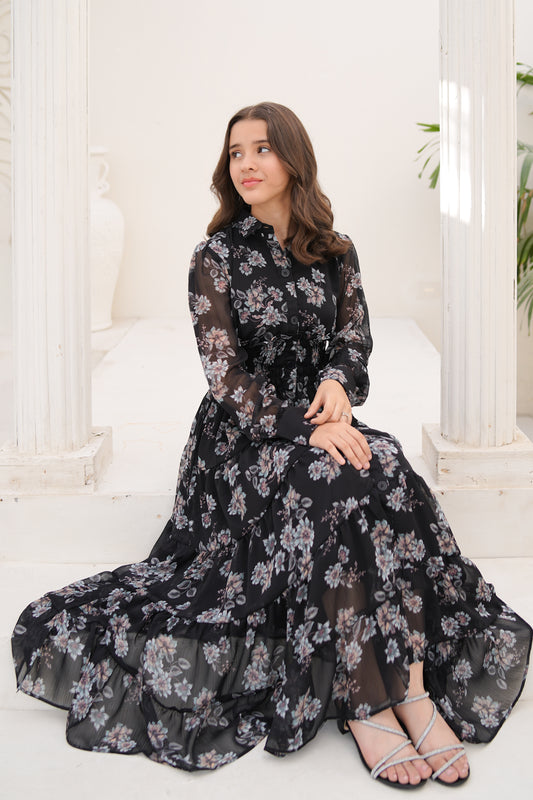 Noir Jardin - Chiffon