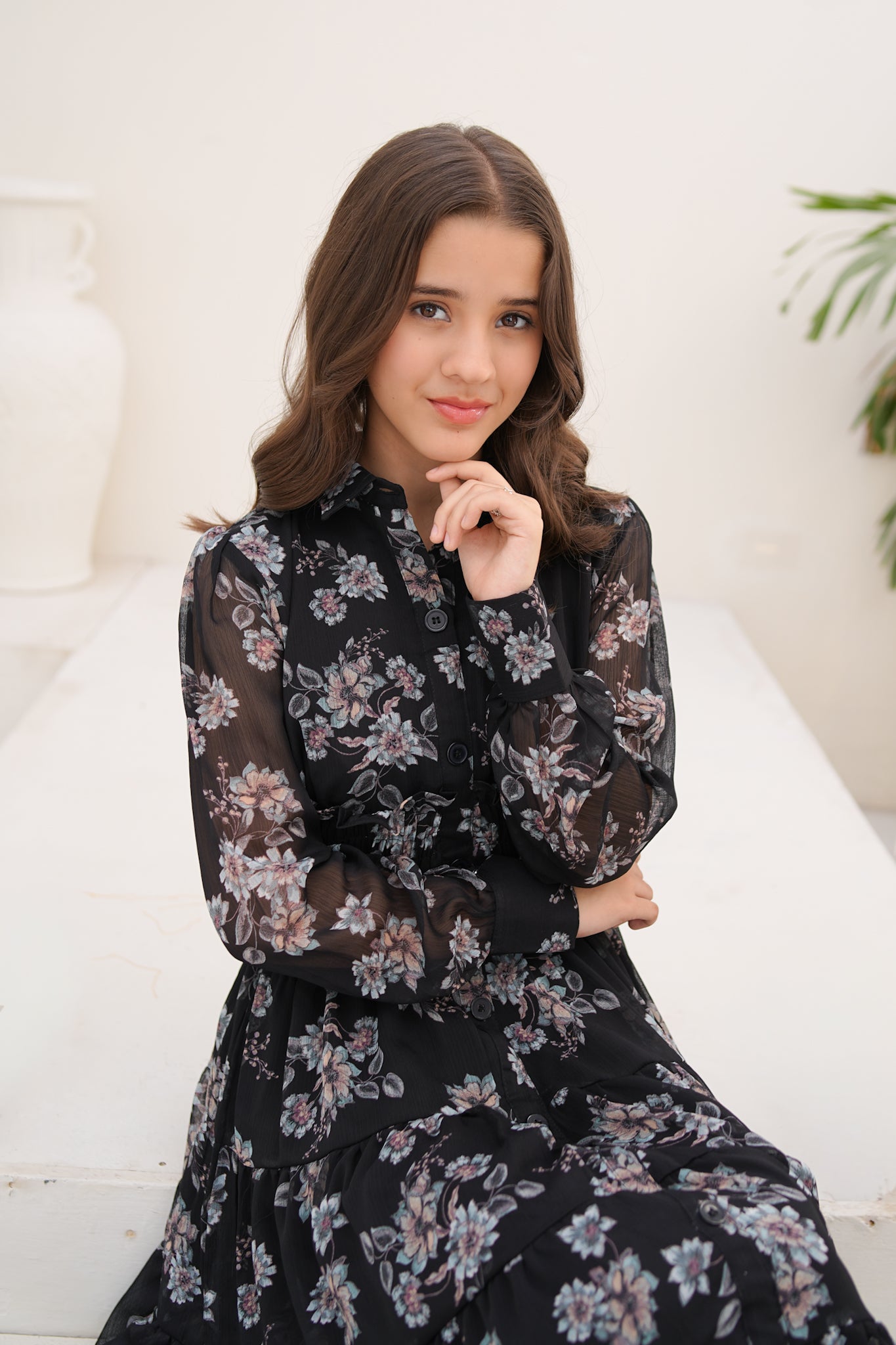 Noir Jardin - Chiffon