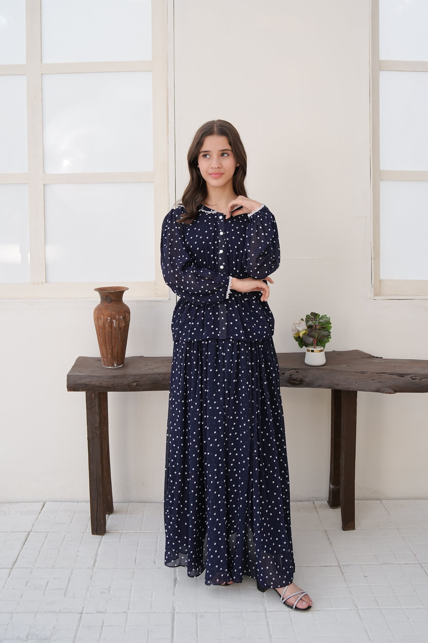 Midnight Polka - Co-Ord Set 2pc